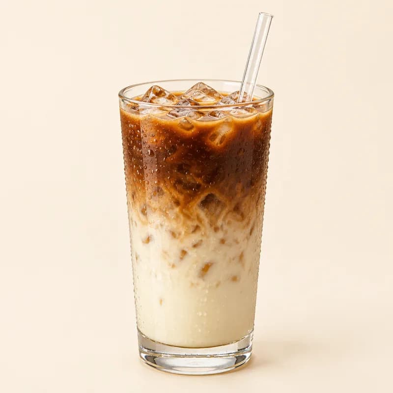 Vietnamese iced coffee with condensed milk in a tall glass